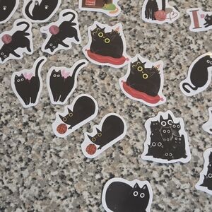 🍒🍒 Black Cat Sticker Set